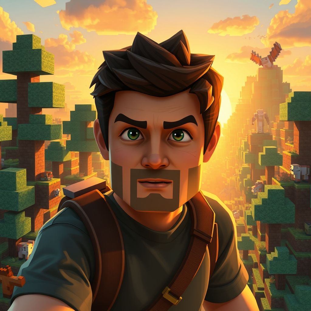 การปรับตัวของนักแสดงกับโลกในเกม Minecraft